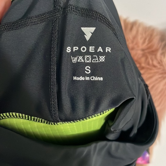 Spoear Black Galaxy Cycling Leggings Size S - Picture 7 of 10